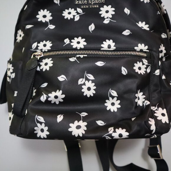 Kate Spade Black and White Daisy Backpack - Picture 6 of 11